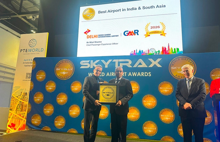 Best Airport in India &amp; South Asia at the Skytrax World Airport Awards 2026